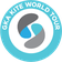 Logo of the GKA Kite World Tour featuring a stylized design of curved shapes in gray and blue, encircled by a turquoise border with the event name.